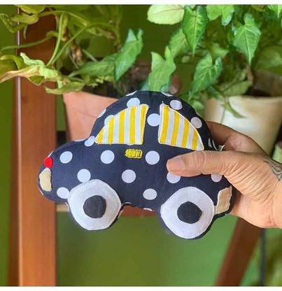 Pintucloo Polka Dot Car Soft Toy Multicolour - Height 13.97 cm  - 13.97 cm