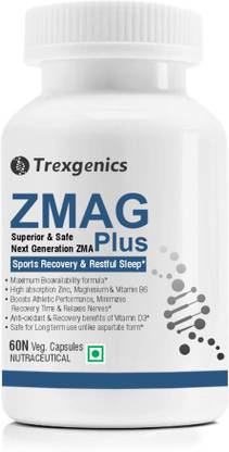 Trexgenics ZMAG PLUS Bioavailable Sports Recovery & Restful Sleep