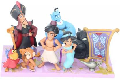 Delite Fun Play Aladdin magic lamp carpet genie 9 pcs. mini toy figures