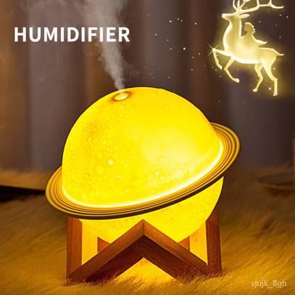 ZURU BUNCH Air Humidifier Planet Aroma Diffuser Moon Silent LED Night Light Essential Oil Portable Room Air Purifier