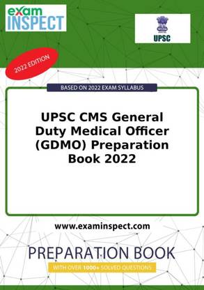 UPSC CMS General Duty Medical Officer (GDMO) Preparation Book 2022