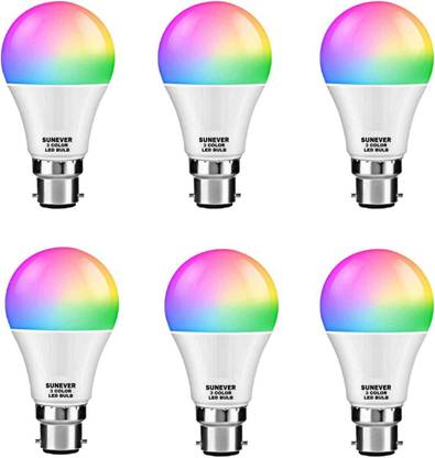 sunever 9 W Basic Round B22 LED Bulb