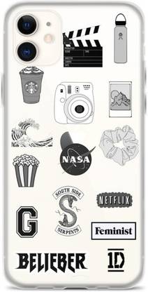 Thermobeans Back Cover for NASA Logo Printed Transparent Case IPhone 11