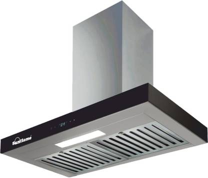 Sunflame COOKER HOOD (CHIMNEY) "AMAZE" 60 SS WITH AUTO CLEAN FUNCTION - Auto Clean Wall Mounted SILVER 1100 CMH Chimney