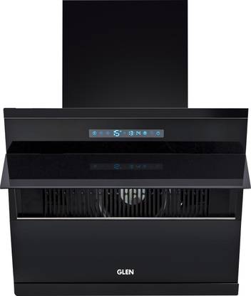 Glen 6073 Auto Clean Chimney MS 60 cm 1400 m3h Auto Clean Wall Mounted BLACK 1400 CMH Chimney