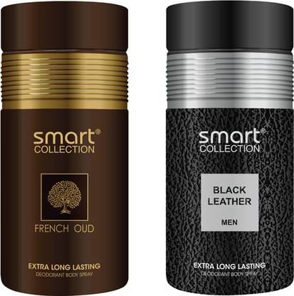 smart collection French Oud + Black Leather Deodorant Spray  -  For Men