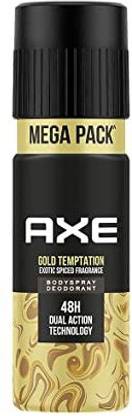 AXE GOLD TEMPTATION EXOTIC CAN BODY DEODORANT 215 ML X 1 Deodorant Spray  -  For Men