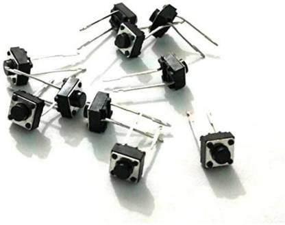 SSV CARE 2 Pin Tactile Switch micro - Push to ON button (Pack of 50) Electronic Components Electronic Hobby Kit