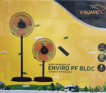 V-Guard Enviro 2-in-1 400 mm 3 Blade Pedestal Fan
