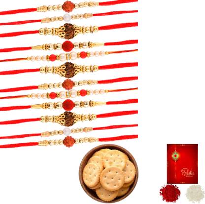 Poorak Rakhi For Brother Monaco Combo12CD Gold Gift Box