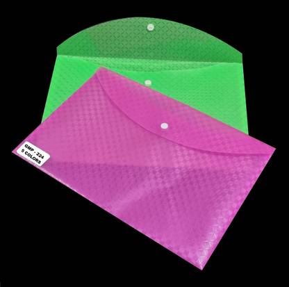 DDS My Clear Bag Files And Folders -LGL SIZE -CHATTAN- 10 PCS PACK