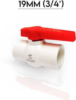 Super MK 19MM (3/4”) Heavy PVC Ball Valve (Plain) Ball Valves