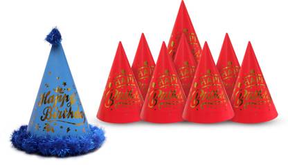 SHRUSTAM 1 FANCY BLUE CAP WITH 8 RED CAP ( PACK OF 9)