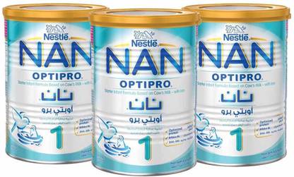 NESTLE Nan Optipro 1 - 400g (Imported) (Pack of 3)