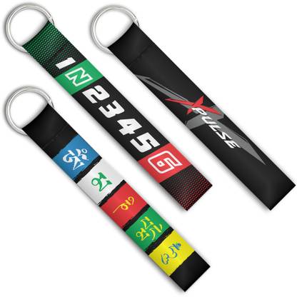 Motopulse Xpulse, Tibetan flag, 1N23456 Key Chain