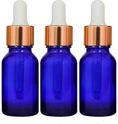 Shikhar retails GlassBottle_15mlDropperBlue3pc Laboratory Dropper Bottle