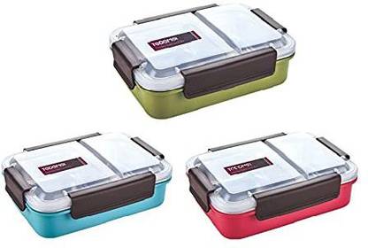 IDEALIMPECT K-304 2 Containers Plastic, Stainless Steel Office Lunch Box
