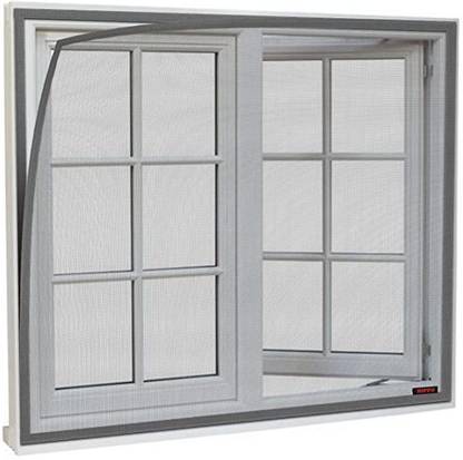 buyagain HDPE - High Density Poly Ethylene Adults Washable 4X5 FT Completly stitched window mosquito net with HDPE QUALITY Mosquito Net