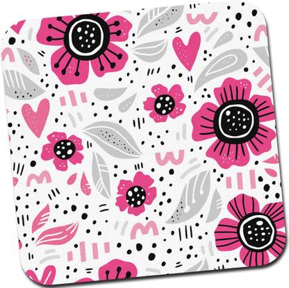 मॉडेस्ट सिटी Rubber Base Anti-Slippery Mousepad for Computer, PC, Laptop (Abstract_004) माउस पैड