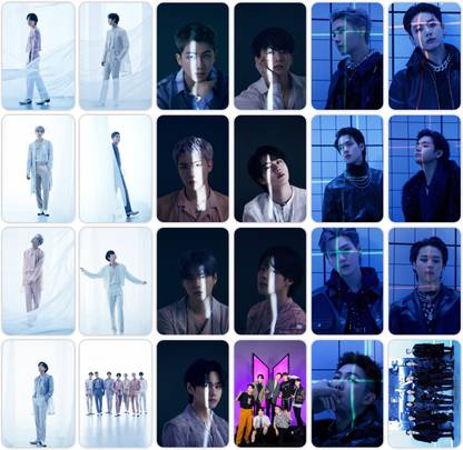 Pack of 24 BTS Band Members Premium Photocards collection, BTS Proof album HD Quality Cards (4.4 x 3 Inch | 11.2 x 7.6 CM) Photographic Paper