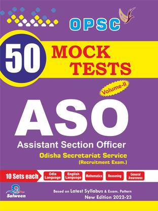 Opsc 50 मॉक टेस्ट्स बुक फॉर Aso (असिस्टेंट सेक्शन ऑफिसर) वॉल-2
