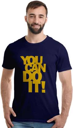 Printed Men Blue, Yellow T-Shirt
