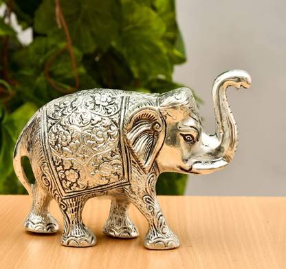 SP Handicrafts Metal Elephant Statue Decoration Decorative Showpiece  -  12 cm