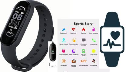 Stybits IP40 | M3 Digital Activity Tracker, Water Proof Bluetppth Black (Pack of 1)