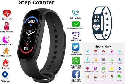 Bymaya E622| M3 Plus With Multi Sports Mode, Sleep Monitor Bluetppth Black (Pack of 1)