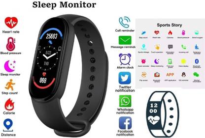 Bymaya E624 | M3 Advance Step Tracker, ECG Bluetppth Black (Pack of 1)
