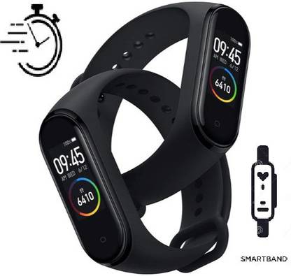 Bymaya TY472(M4) ULTRA MULTI FACES STEP COUNT SMART BAND BLACK(PACK OF 1)