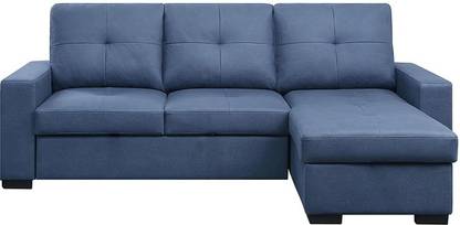 AH Homes Robin 4 Seater Fabric L Shape Sofa For Living Room - (Right Side, Blue) Fabric 4 Seater  Sofa