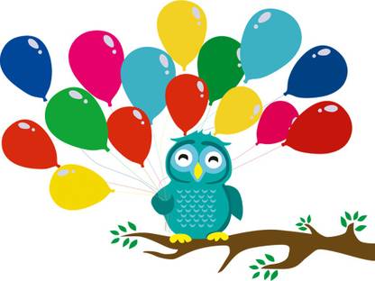god & god's 55 cm Cute Bird Self Adhesive Sticker