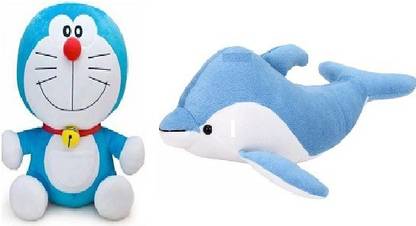 DHAAM Combo (Pack Of 2) Soft and cute Doraemon  - 23 cm