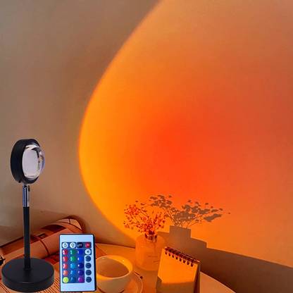Eyuvaa Sunset Lamp with Remote Color Changing Sunlight lamp for Photography Night Lamp