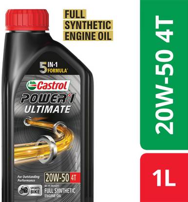 Castrol Power1 Ultimate 20W-50 4T Full-Synthetic Engine Oil
