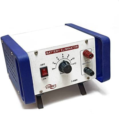Comet Battery Eliminator Power Supply, Selectible DC Voltage [2,4,6,8,10,12] at 3 Amps Laboratory Battery Eliminator DC