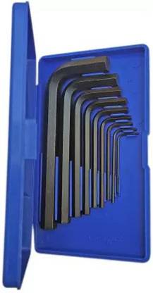 Kshivi AK:08 9 Pcs Allen Key Set L Shape Repair Tool Kit For Bike/Cycle/Guitar Single Sided L Type Wrench