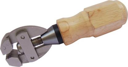 लक्जरो Hand Vise with Rotating Wooden Handle to Draw/Pull Wire & Hold Small Items