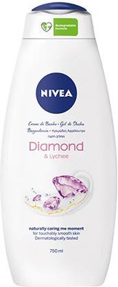 NIVEA CREAM DE BANHO DIAMOND & LYCHEE BODY WASH 750 ML