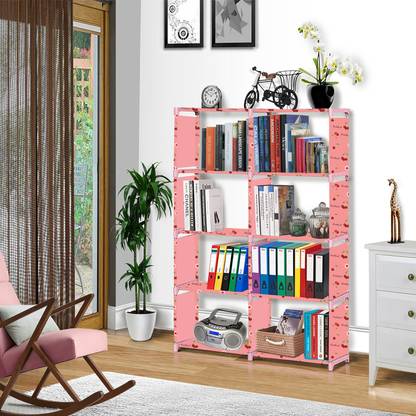 octavic B10 Printed Book Shelf CHERRY 1 Plastic Open Book Shelf
