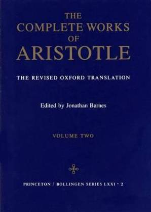 The Complete Works of Aristotle, Volume Two