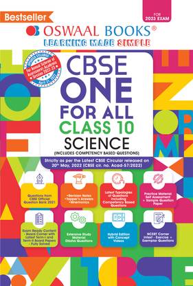Oswaal CBSE One for All, Science, Class 10 (For 2023 Exam)