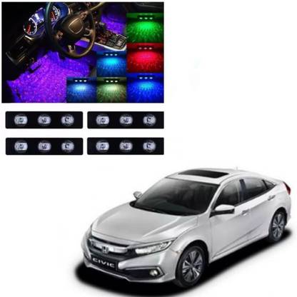 AUTOGARH Interior Ambient Star Lights For Honda civic Car Fancy Lights