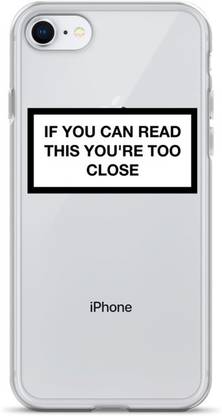 Thermobeans Back Cover for Too Close Printed Transparent Case IPhone 6,6s