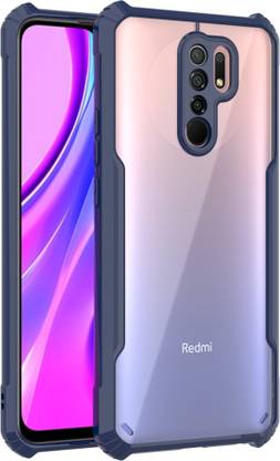 Mi Redmi 9 Prime, Poco M2, Redmi 9 Prime Plastic, Silicon, Rubber, Polycarbonate Back Cover