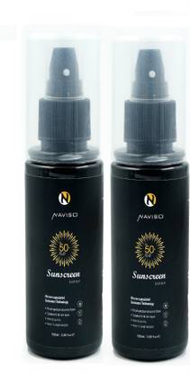 naviso Sunscreen - SPF 50 PA+++ Sun-Screen Lotion (pack of 2)