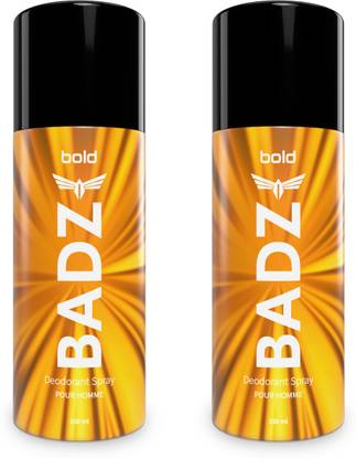 BADZ Bold pack of 2 Deodorant Spray  -  For Men