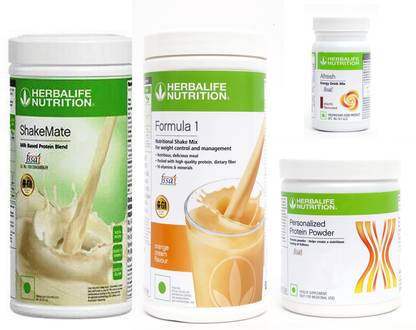 Herbalife Nutrition FORMULA1ORANGE500PROTIEN 200 GAFRESH ENERGY DRINK ELAICHI 50 G SHAKEMATE 500 G Sports Drink