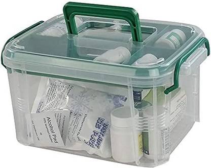 SIDDIVINAYAK CREATION Storage Box Container, Family First Aid Box Medicine Box Organizer (1 Pack) First Aid Kit